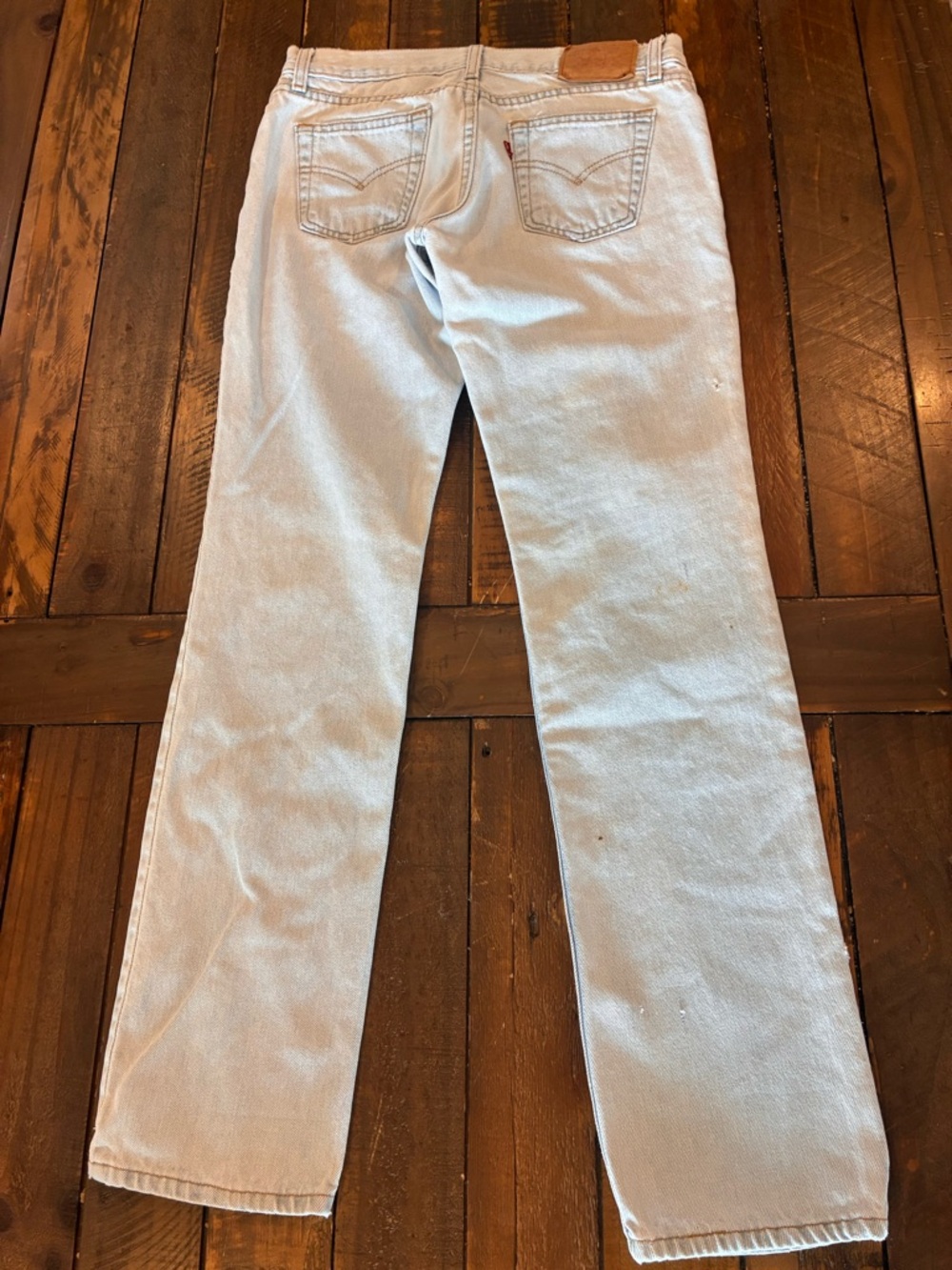 Vintage Levi's 507 Super low Light Blue Women's Straight-Leg Jeans